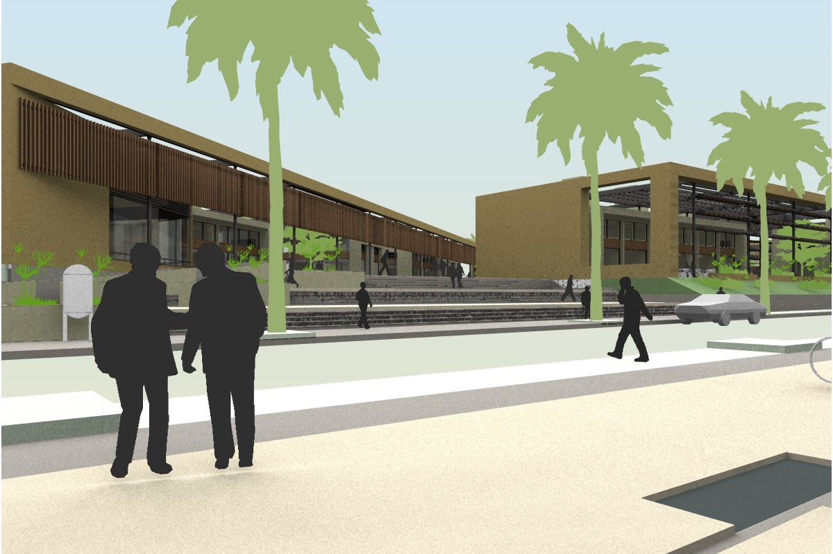  Corner Access from the street 