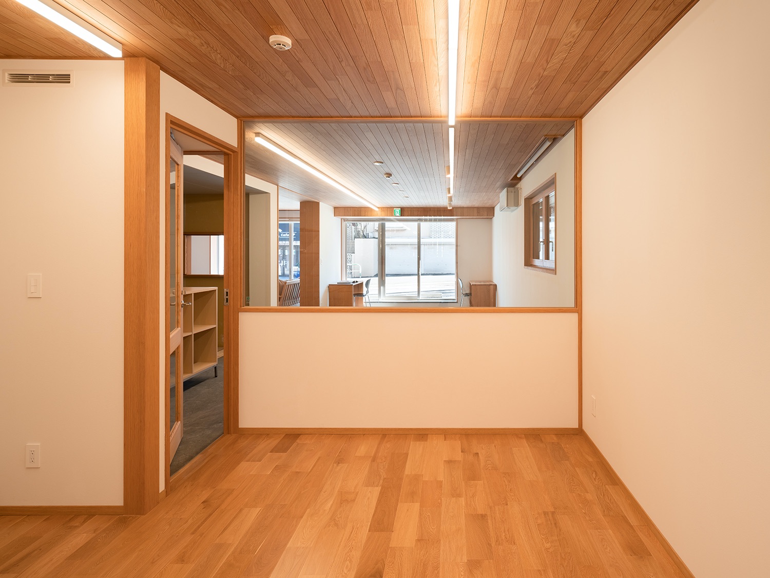 Office space towards lounge and coworking area   Office space towards lounge and coworking area