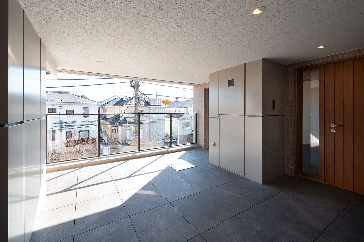 Residence entrance and terrace   Residence entrance and terrace