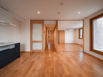  Residence corridor from living with connected bedroom 